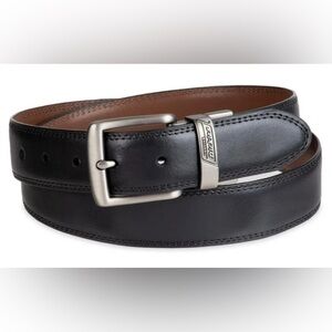 NWOT. Dickies Men’s Black and Brown Reversible Leather Belt Size 38.
